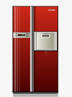 红色冰箱红色冰箱矢量图高清图片