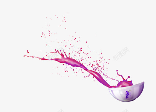 果汁喷溅png免抠素材_新图网 https://ixintu.com 喷溅 果汁 紫色 葡萄汁