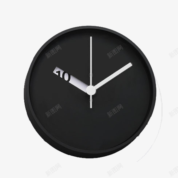 黑色的钟表png免抠素材_新图网 https://ixintu.com 大气 有内涵 简约 精美 造型独特 钟表 黑色
