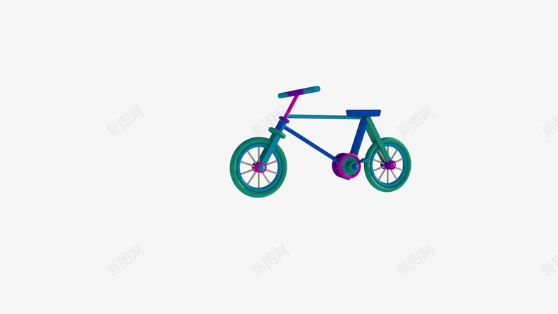 3d自行车模型png免抠素材_新图网 https://ixintu.com 3d 模型 淘宝 自行车