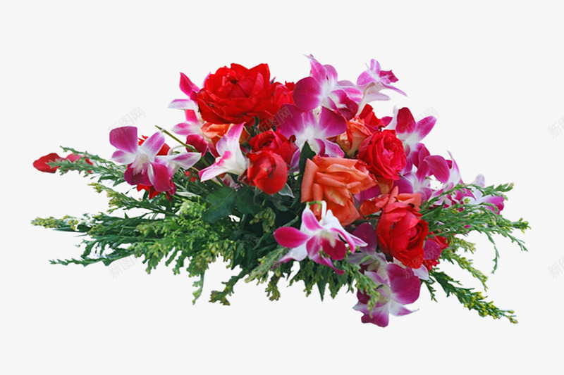一扎红色美丽结婚鲜花png免抠素材_新图网 https://ixintu.com 一扎鲜花 玫瑰花 红色的鲜花 结婚的鲜花