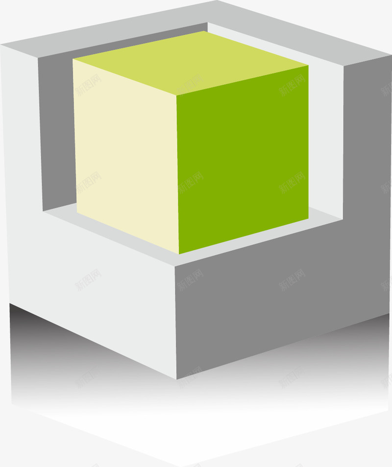 3D小方块矢量图ai免抠素材_新图网 https://ixintu.com 3D 几何立体 小方块 形状 彩色 矢量图