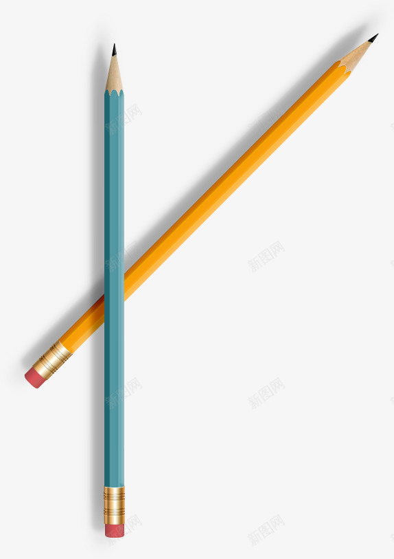 3D铅笔可改psd免抠素材_新图网 https://ixintu.com PSD 笔