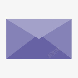 紫色信封素材