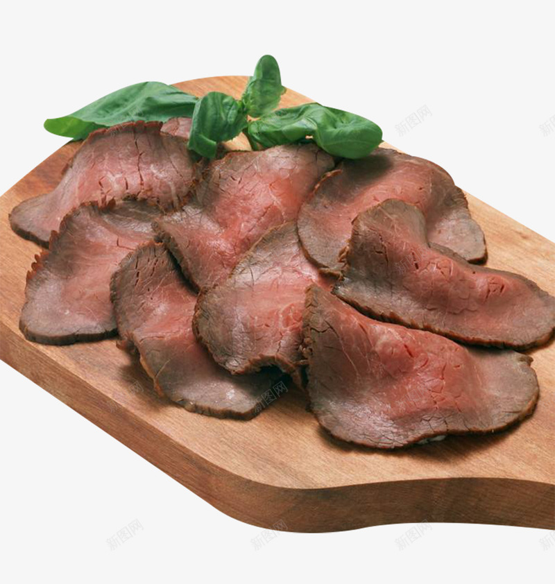 砧板上的熟牛肉png免抠素材_新图网 https://ixintu.com 熟牛肉 牛肉 砧板 腌牛肉