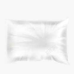 乡村3D抱枕套白色寝具矢量图高清图片