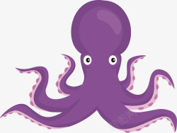 紫色的八爪鱼紫色大章鱼高清图片
