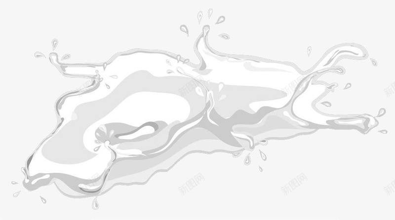 卡通牛奶波纹png免抠素材_新图网 https://ixintu.com 不规则 卡通 波纹 牛奶 牛奶波纹 牛奶的波纹 纹路 随意结构