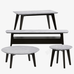 灰色桌子灰色咖啡桌椅高清图片