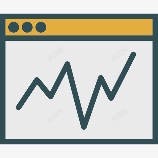 浏览器图标png_新图网 https://ixintu.com UI 分析 图形 图形业务 折线图 折线图符号 浏览器 统计