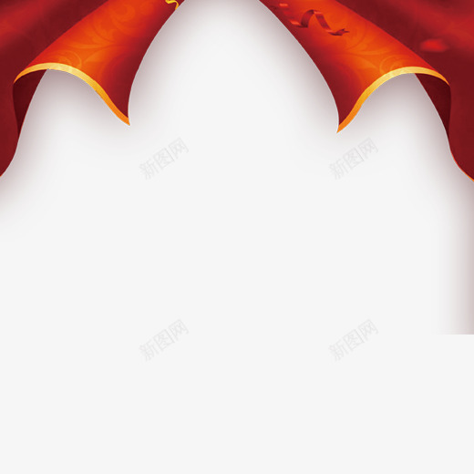 一个立体化的红色边框装饰psd免抠素材_新图网 https://ixintu.com 3D 宣传 庆祝 晚会 立体化 红色 装饰 跨年 边框