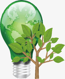 环保主义绿色节能环保led灯泡高清图片