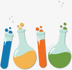 化学实验仪器开学季实验课仪器矢量图高清图片