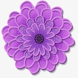 装饰紫色花卉矢量图素材