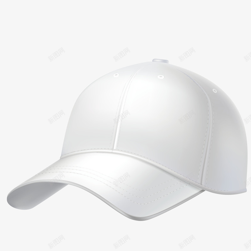 白帽子矢量图ai免抠素材_新图网 https://ixintu.com 3D PNG免抠图下载 头饰 服饰 白色 装饰 矢量图