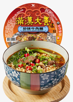 珍味台湾进口统一满汉大餐方便面高清图片