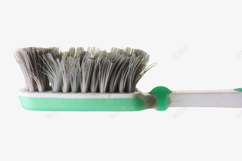 清晰的灰色毛的牙刷实物png免抠素材_新图网 https://ixintu.com 刷牙用具 工具 手柄 日用品 旧的 毛刷 清洁 牙刷头 牙齿 用具 用过 软毛