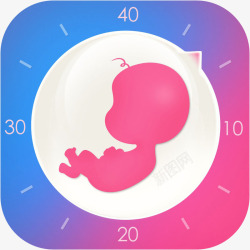 360智能管家应用logo手机怀孕管家健康健美UI图标高清图片
