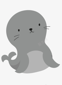 可爱的海狮卡通海狮高清图片