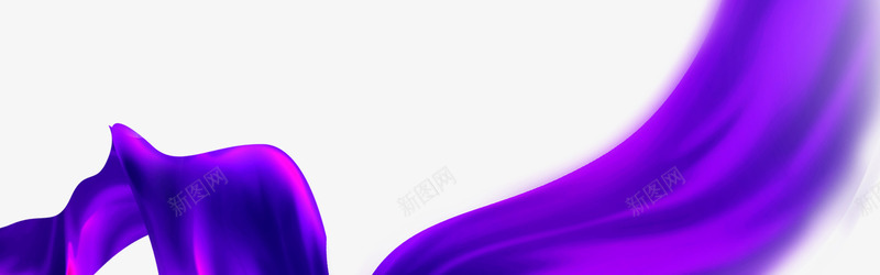 紫色大气绸带装饰图案png免抠素材_新图网 https://ixintu.com 免抠PNG 大气 紫色 绸带 装饰图案