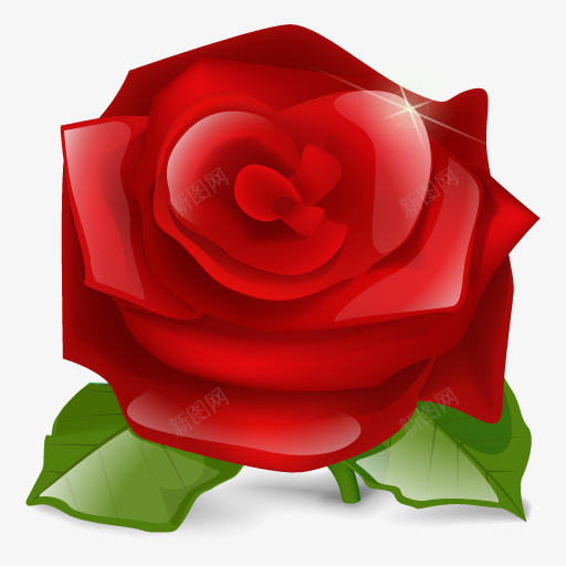 玫瑰图标png_新图网 https://ixintu.com birthday flower love rose valentine 情人节 爱 玫瑰 生日 花