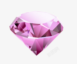 紫色钻石珠宝素材