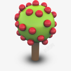3D苹果树模型素材