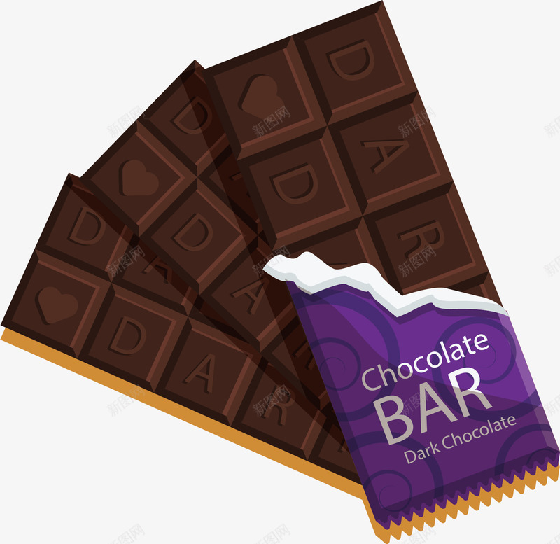 紫色巧克力能量棒矢量图ai免抠素材_新图网 https://ixintu.com 巧克力 巧克力能量棒 矢量png 紫色包装 紫色巧克力 能量棒 矢量图