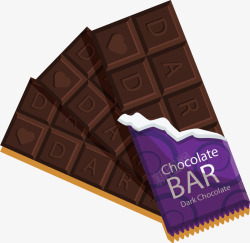 紫色巧克力能量棒矢量图素材