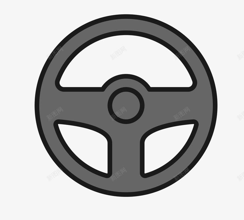 方向盘png免抠素材_新图网 https://ixintu.com 工具 方向盘 汽车配件 灰色