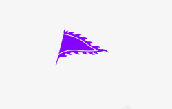 紫色小旗子素材