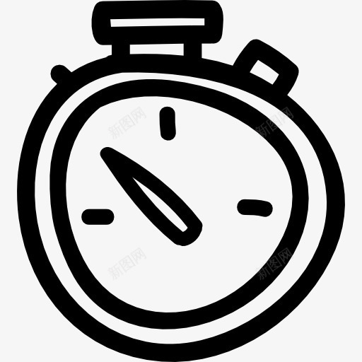 钟的形状不规则的手绘工具符号图标png_新图网 https://ixintu.com 圆形 小时 工具 手绘 接口 时钟 时间 规则