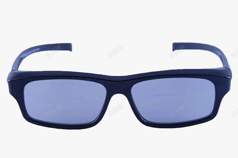 蓝色3D眼镜png免抠素材_新图网 https://ixintu.com 产品实物 影视 电影 虚拟 视角效果