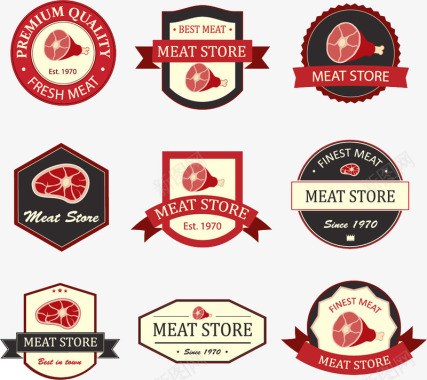 肉类牛排图标图标