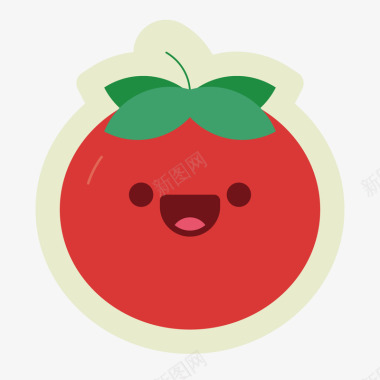 扁平化番茄图标图标