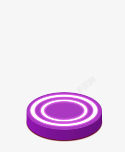紫色圆圈底座素材