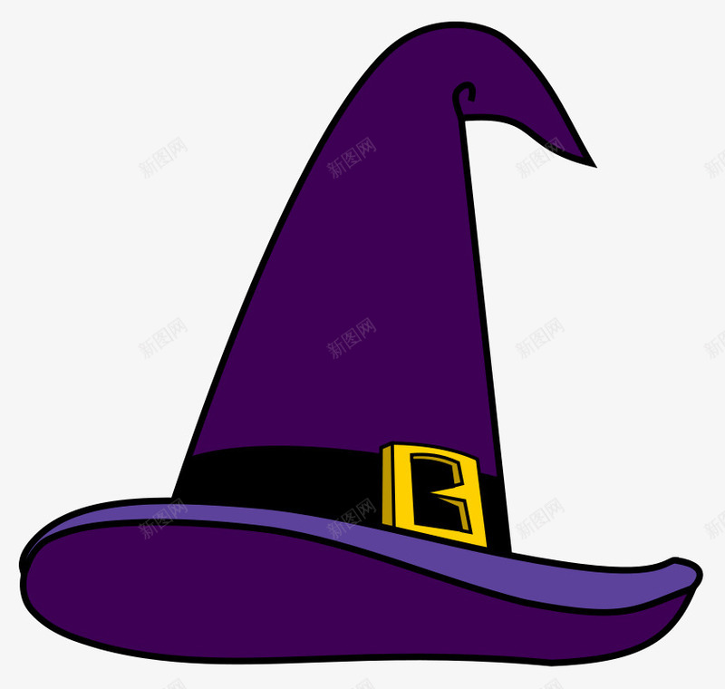 魔法帽巫术帽子png免抠素材_新图网 https://ixintu.com png图片 免抠素材 哈利波特 巫婆 紫色 魔法帽