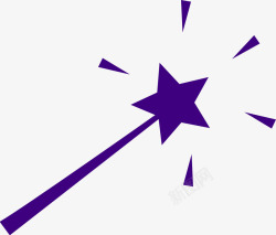 魔术棒紫色魔术棒高清图片