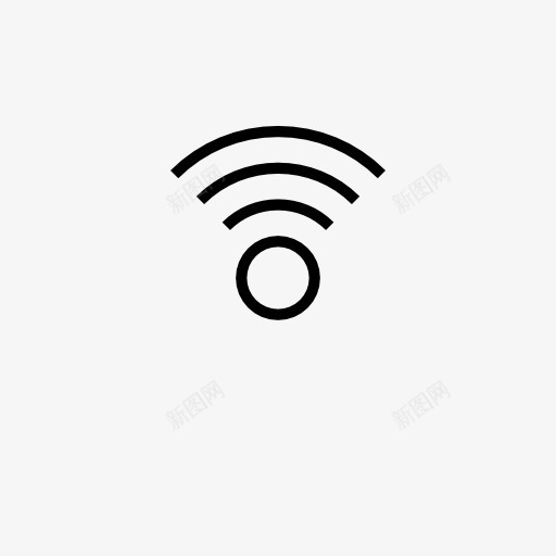 WIFI信号LOGO图标png_新图网 https://ixintu.com wifi