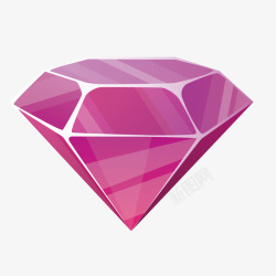紫色钻石矢量图素材