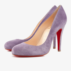 紫色磨砂高跟鞋素材