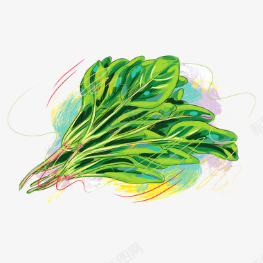 手绘蔬菜图标图标