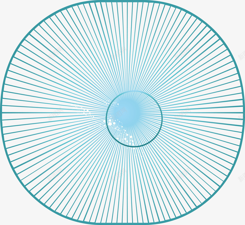 浅蓝色射线png免抠素材_新图网 https://ixintu.com 不规则图形 射线 椭圆形 浅蓝色 线条