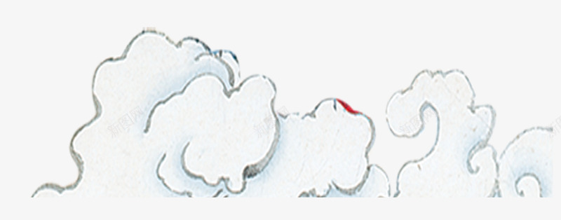 白色水粉祥云装饰图案png免抠素材_新图网 https://ixintu.com 免抠PNG 水粉 白色 祥云 装饰图案