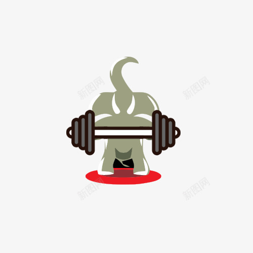健身象logo图标png_新图网 https://ixintu.com logo 健身 大象 小象