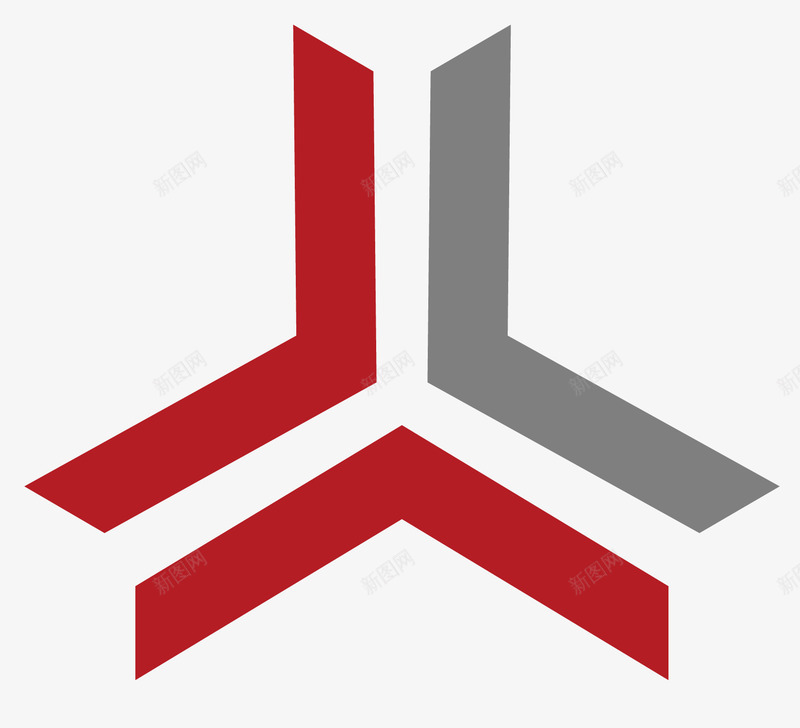角状图标png_新图网 https://ixintu.com 三角形 个性 创意 大于小于号 灰色 红色 角状图标