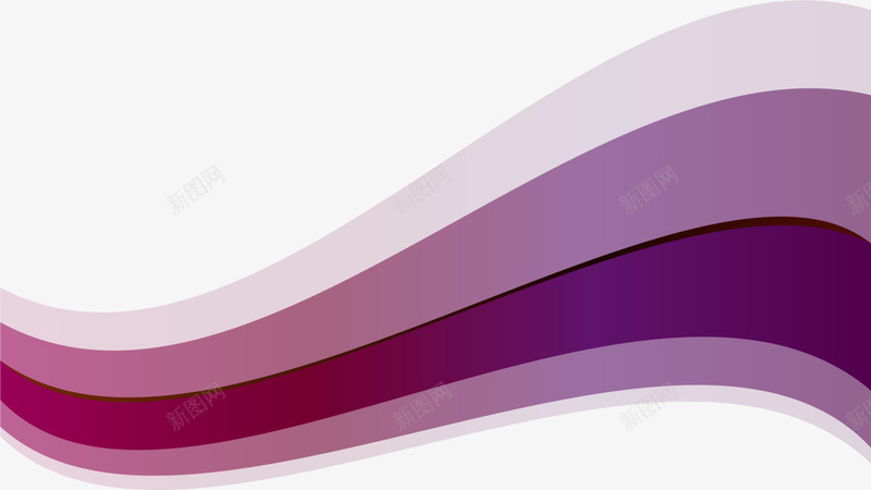 紫色曲线弧形png免抠素材_新图网 https://ixintu.com 波形图案 简约弧形 紫色曲线 线条曲线 花纹纹理 装饰图案