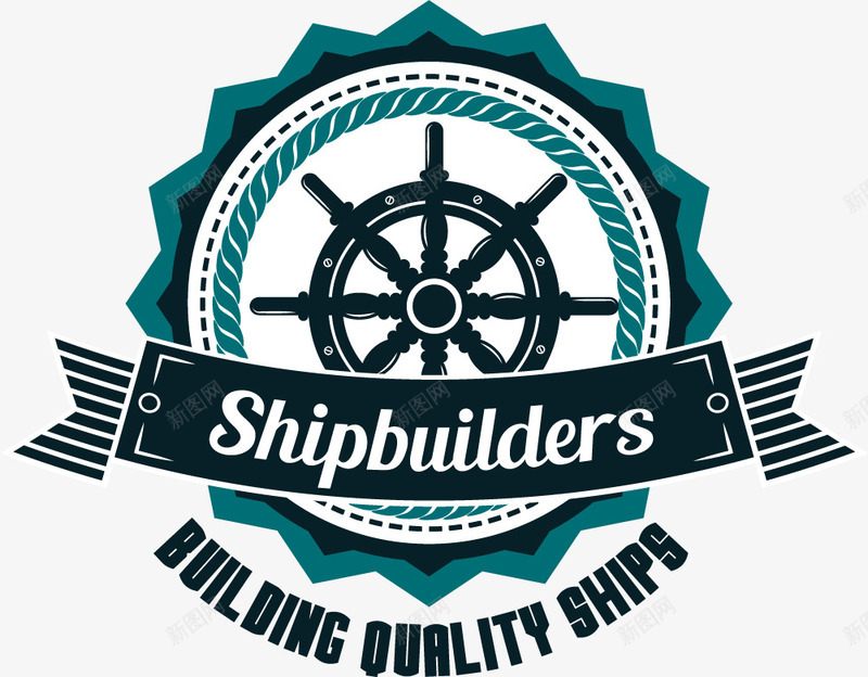 造船公司标签png免抠素材_新图网 https://ixintu.com Shipbuilders 免抠PNG 卡通 品质船只 船舵标签 英文 贴纸 轮船 造船工程