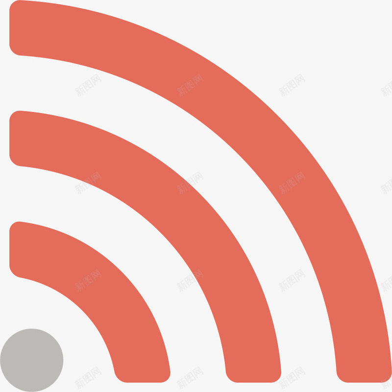 粉红色斜向wifi信号格图标png_新图网 https://ixintu.com WIFI信号格 wifi 信号格 斜三角 无线信号 无线网 竖向 粉红色