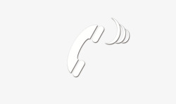 logo立体电话图标立体白色免费高清图片